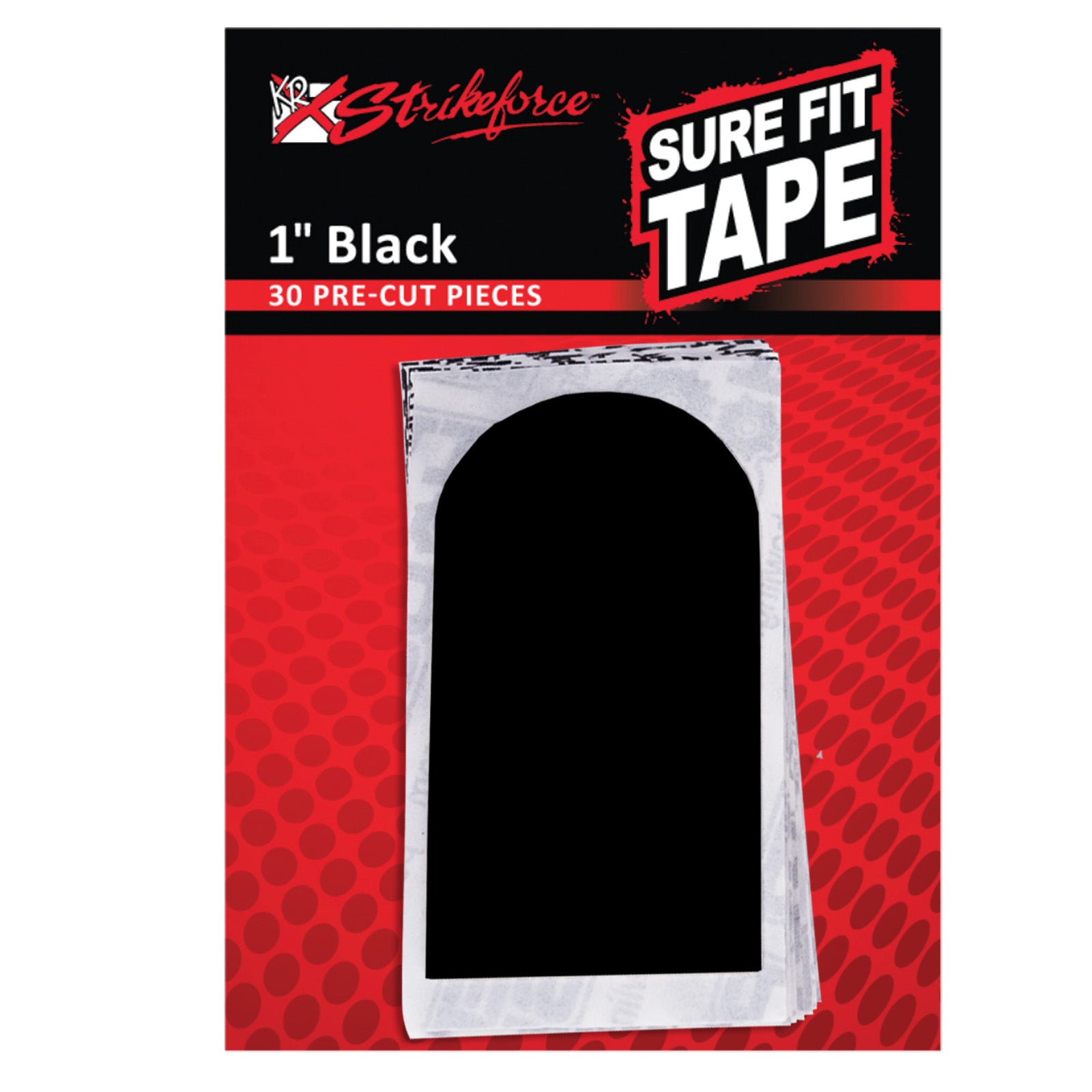 KR Sure Fit Tape 1" Black 30 PC